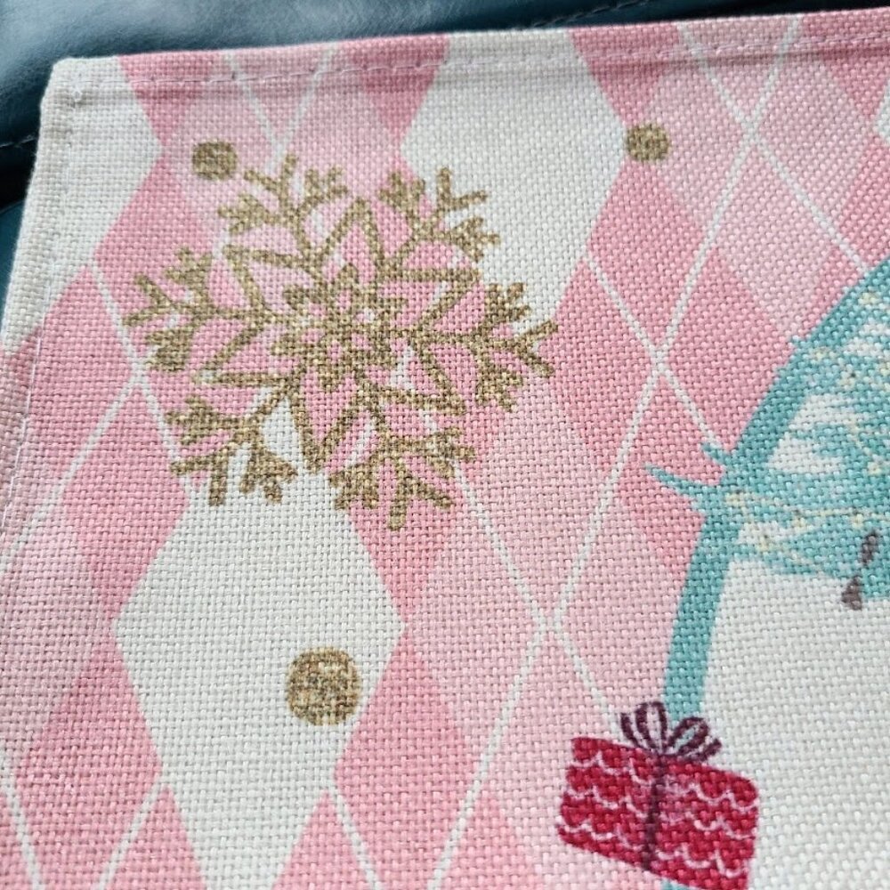 Nutcracker Placemats Christmas Decor 4pc Pink Xmas Holiday Table Decorations - Picture 5 of 7